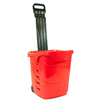 Panier de magasin 38 litres sur roulettes